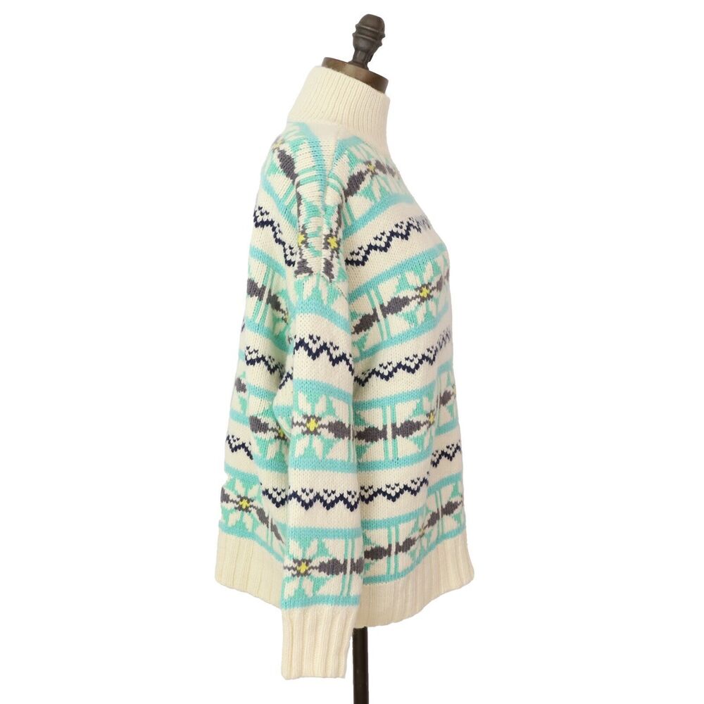 American Eagle Ae Oversized Fairisle Mock Neck Sw… - image 3